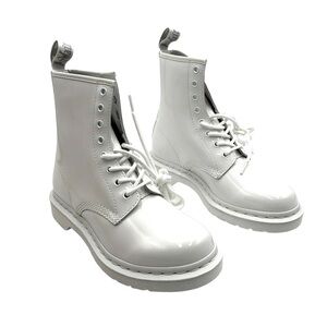 Dr. Martens 1460 Mono Patent Lamper Leather Boots Size 7